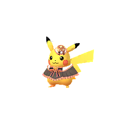 Pikachu chapeau et pèlerine